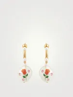 24K Goldplated Jelly Beans Earrings With Crystals