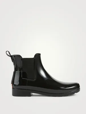 Refined Gloss Rubber Chelsea Rain Boots