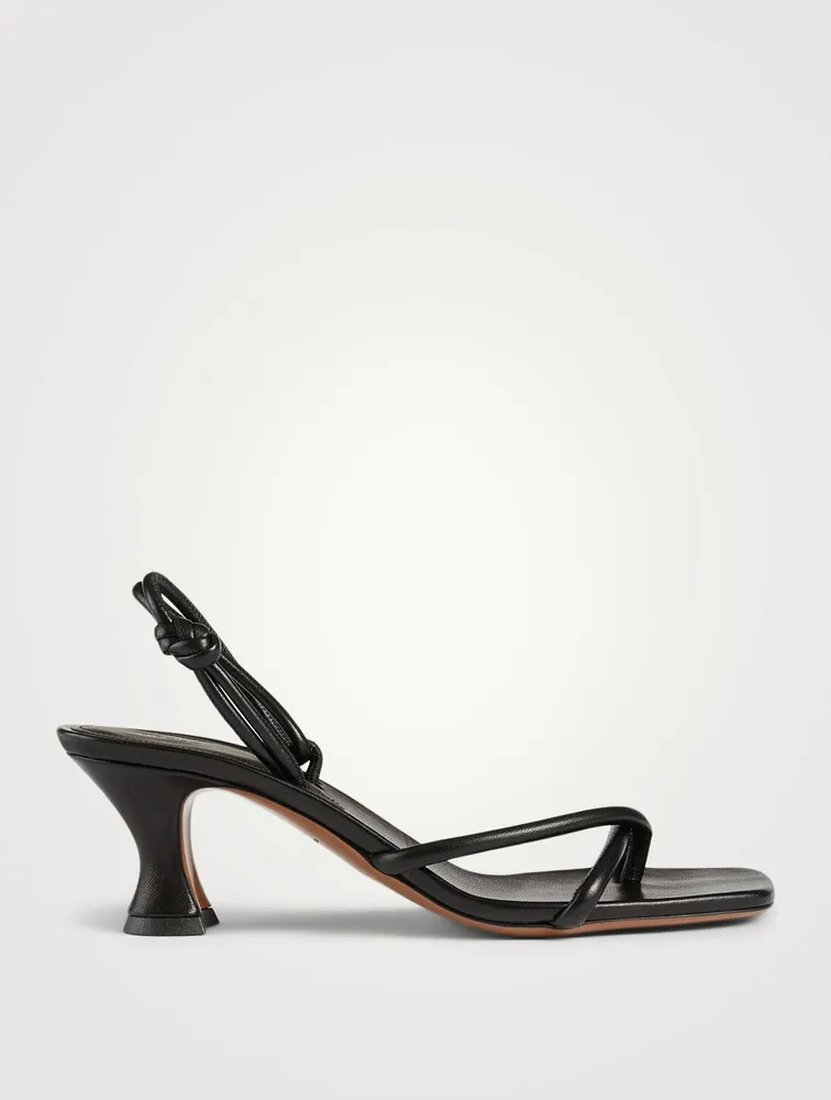Borealis Leather Slingback Heeled Sandals