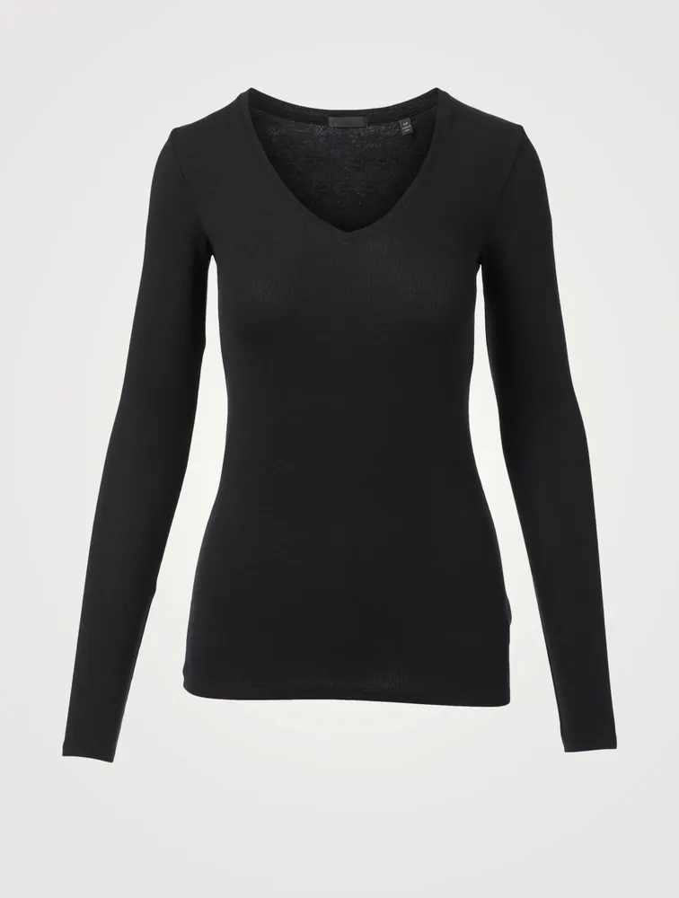 V-Neck Long-Sleeve T-Shirt
