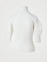 Wool And Cashmere Turtleneck Sweater