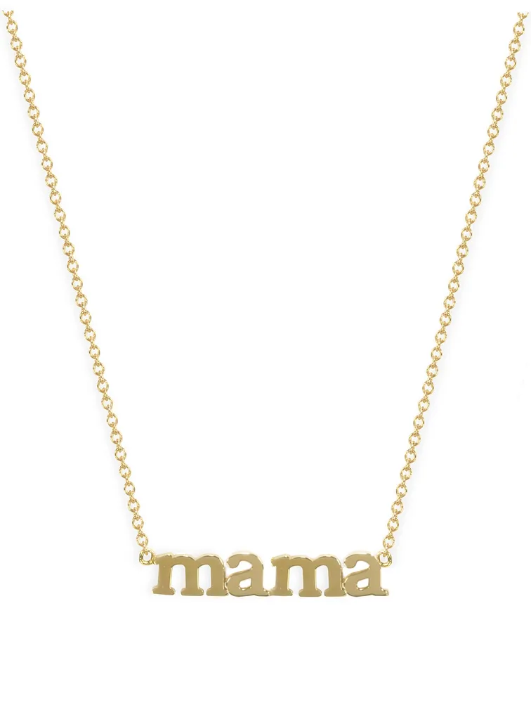 18K Gold Mama Necklace