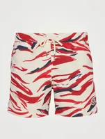 Swim Shorts Wave Print