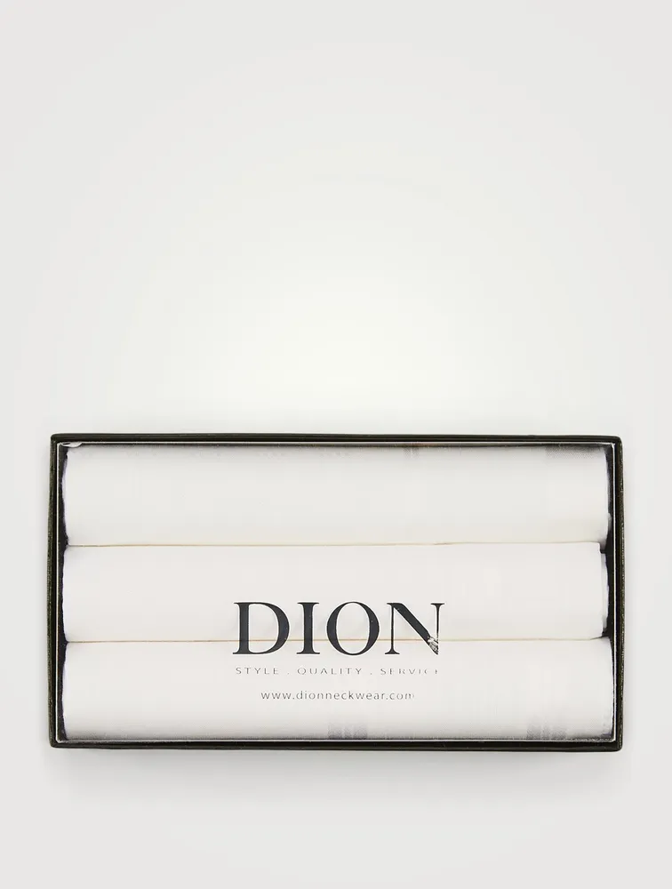 Pack of Three Cotton Hankies