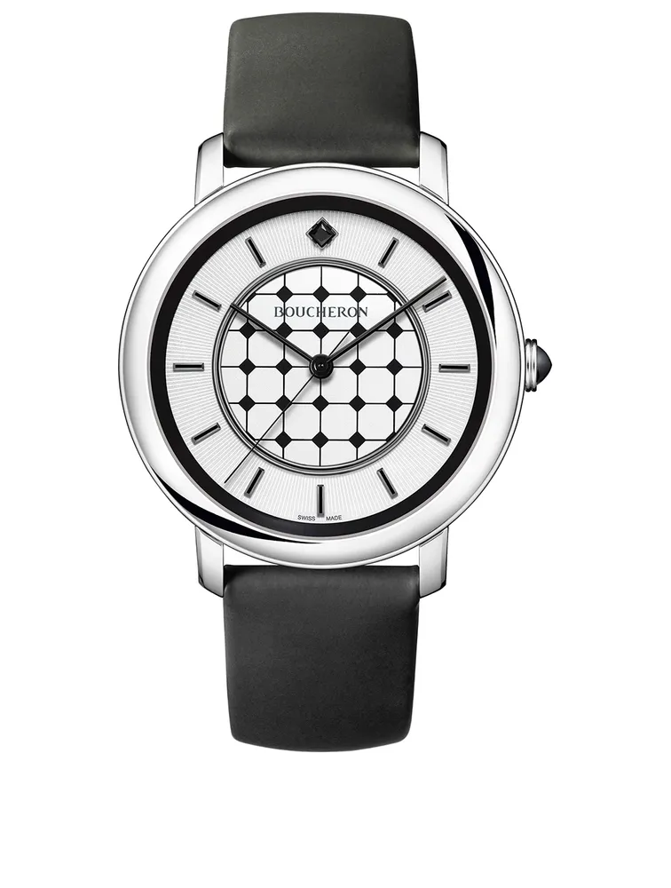 Epure 160 Anniversary Edition Stainless Steel Watch With Leather Strap