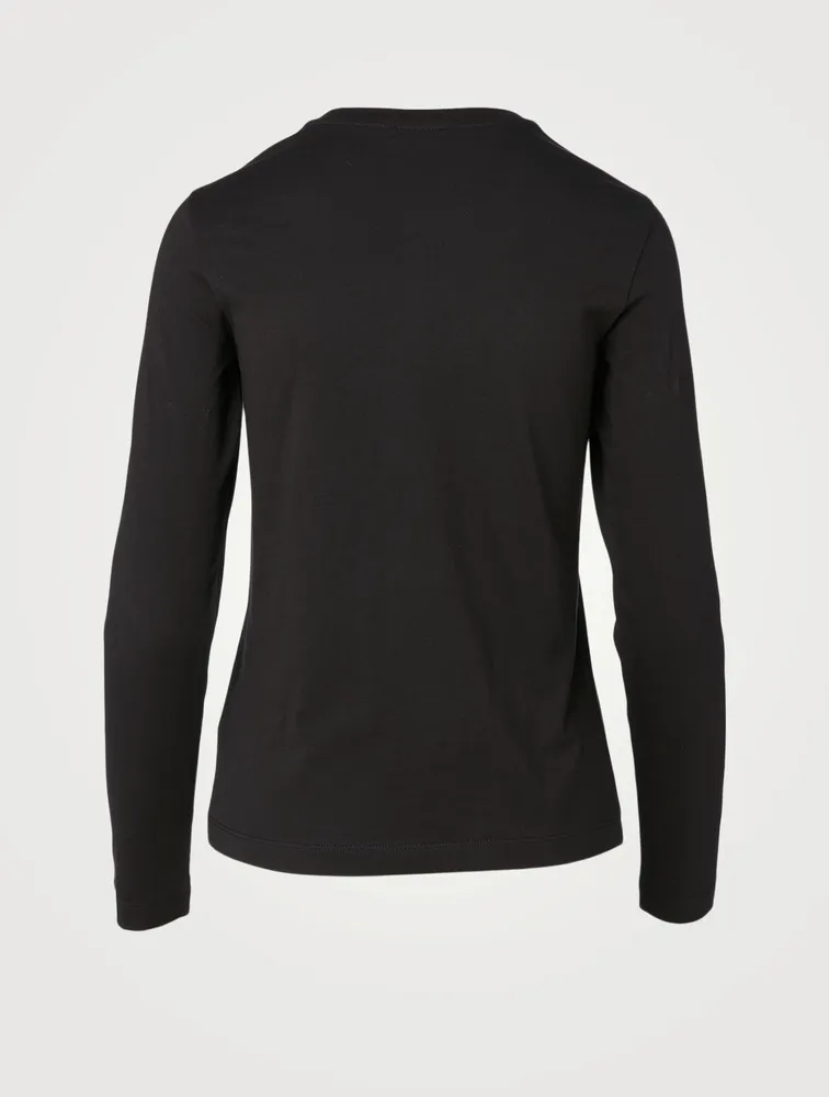 Cotton Long-Sleeve T-Shirt With Logo
