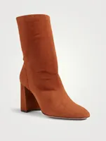 So Boogie 85 Suede Heeled Ankle Boots