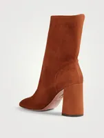 So Boogie 85 Suede Heeled Ankle Boots