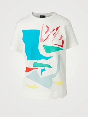Geometric Cut-Out T-Shirt