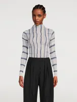 Chiffon Twist Long-Sleeve Top