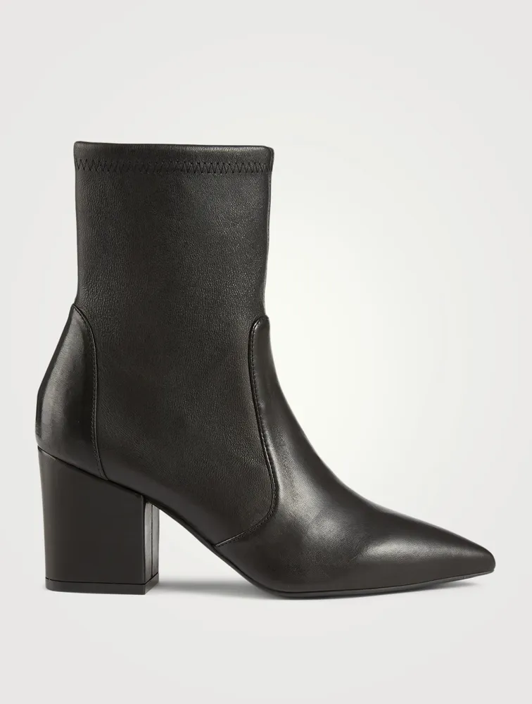 Vernell 75 Leather Heeled Ankle Boots