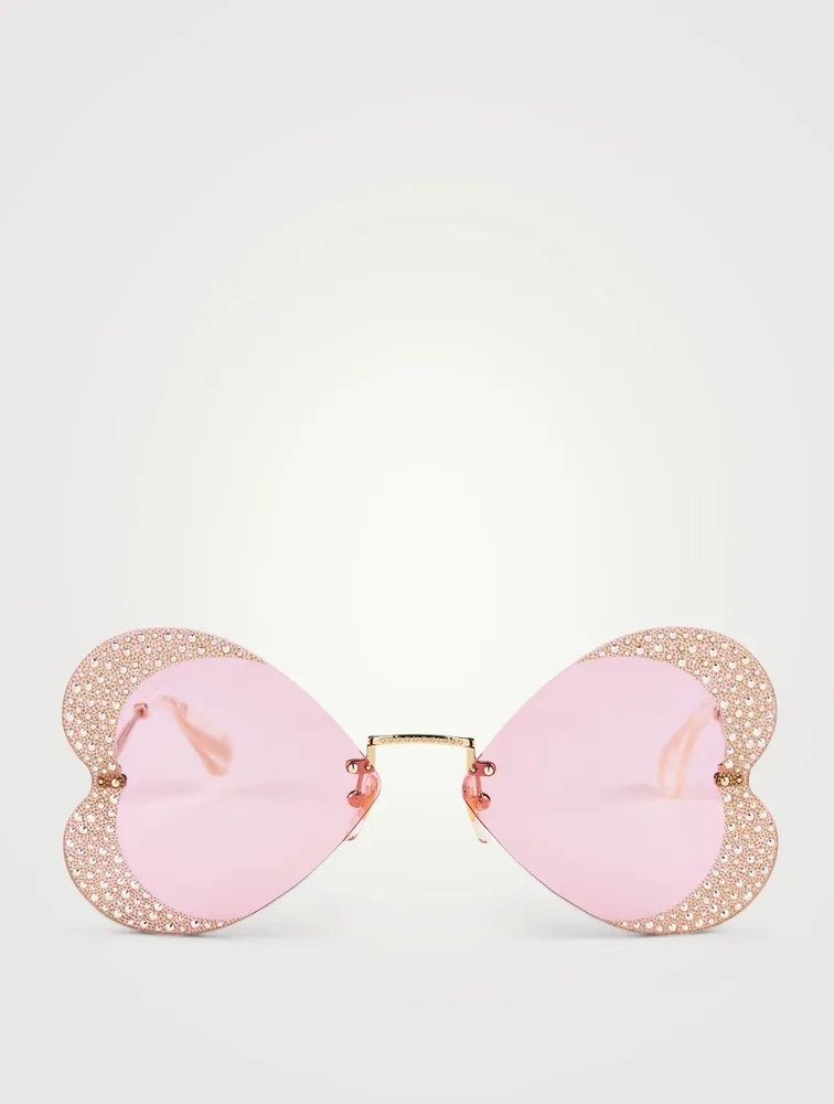 Heart Sunglasses With Crystals