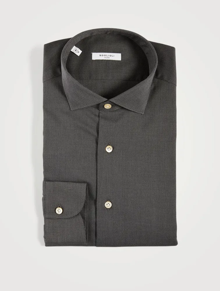 Textured Slim-Fit Shirt