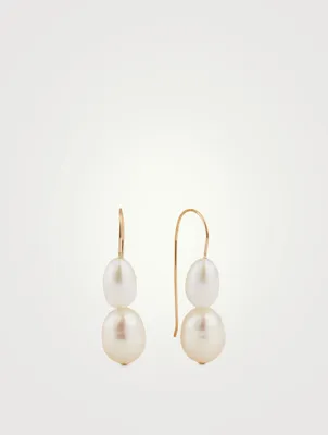Double Pearl Earrings