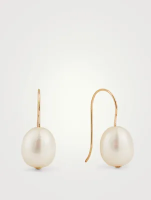 Single Pearl Earrings
