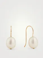 Single Pearl Earrings