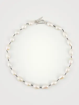 Pearl Teardrop Collar Necklace