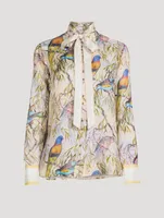 Candescent Silk Blouse
