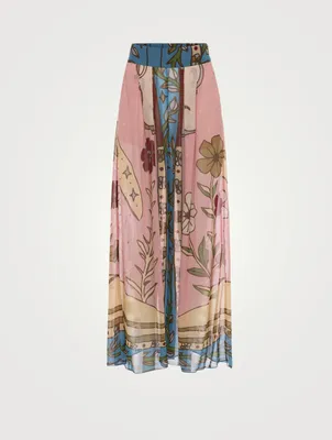 High-Waisted Palazzo Pants Moon Queen Print