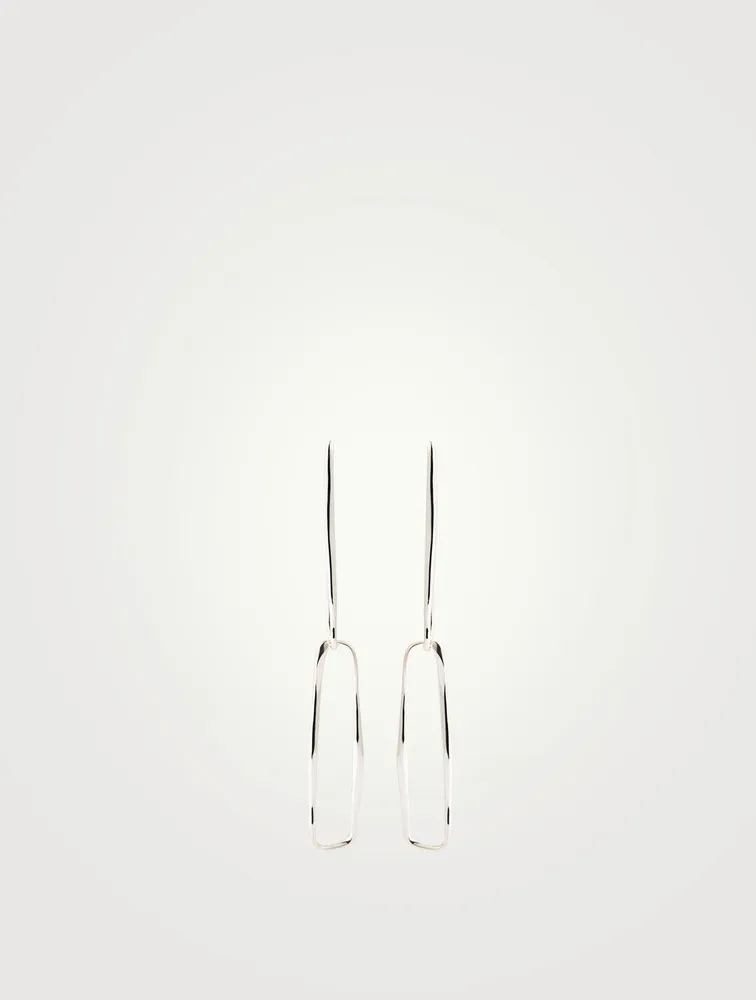 Sterling Silver Paperclip Earrings