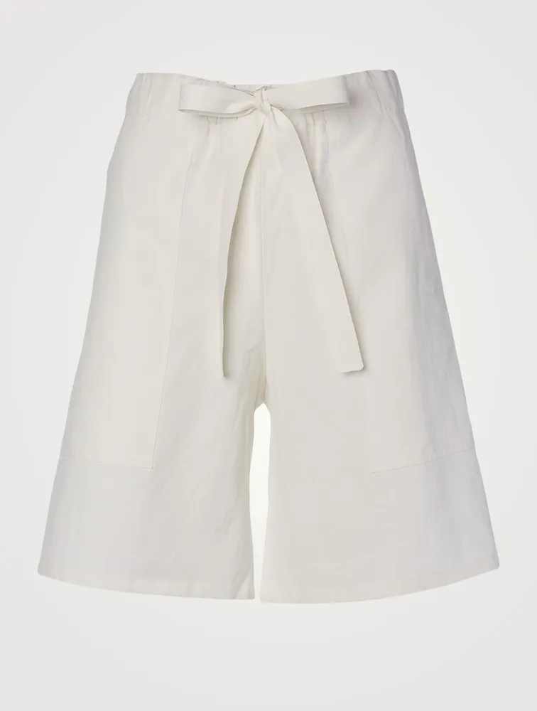 Leda Linen Bermuda Shorts