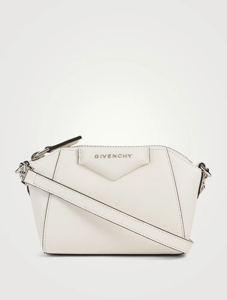 Nano Antigona Leather Crossbody Bag