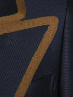 Wool-Blend Double-Breasted Blazer