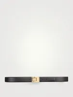 YSL Monogram Buckle Leather Belt