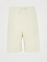 Pleats Drawstring Shorts