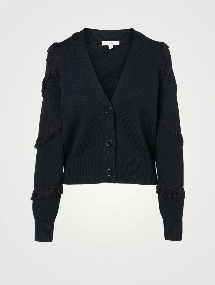 Yves Cotton Cardigan With Fringe