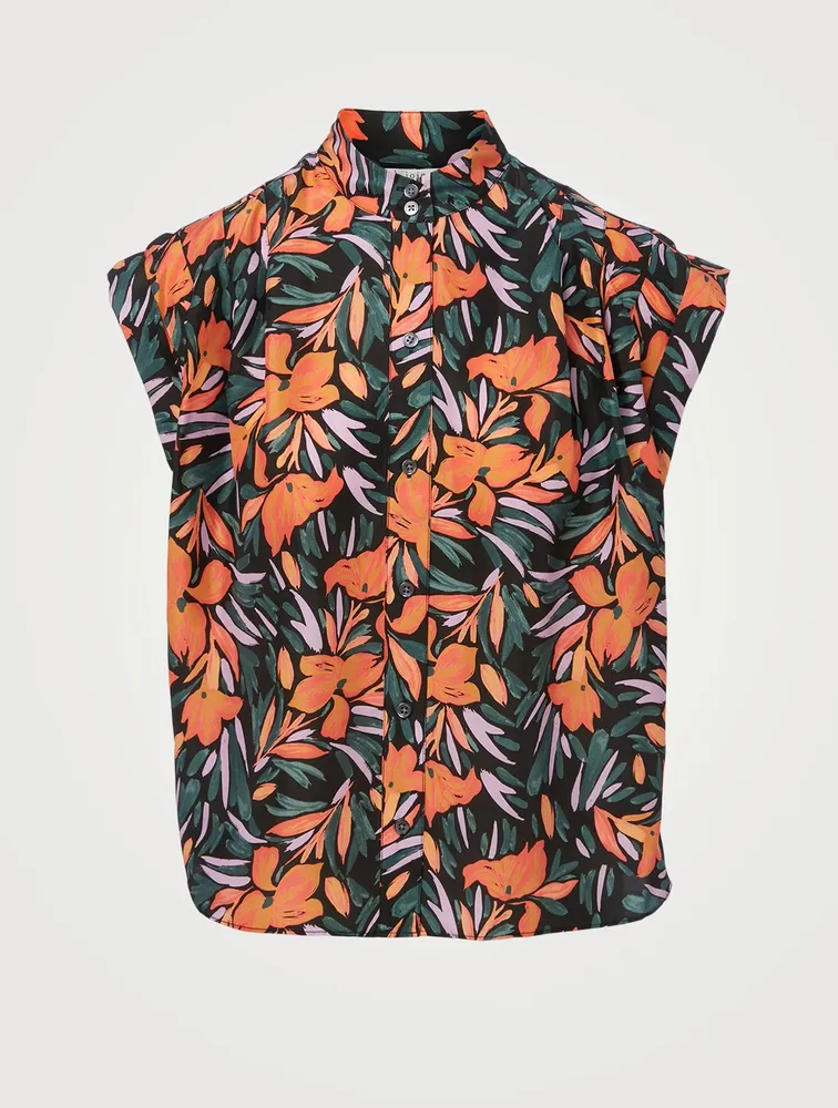 Unna Silk Top Floral Print