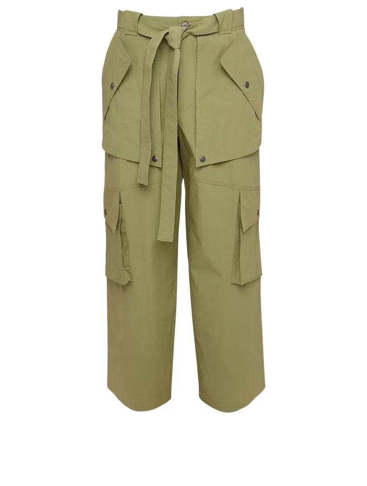 Wide-Leg Cargo Pants