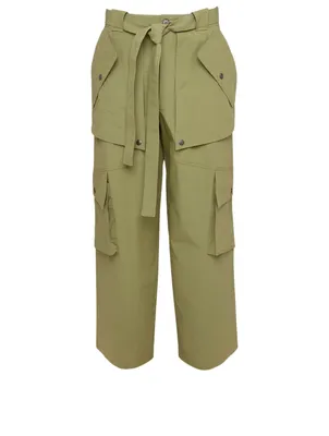 Wide-Leg Cargo Pants