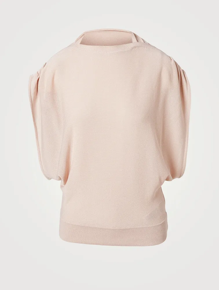 Sleeveless Knit Sweater