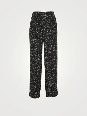 Printed Crepe Pants