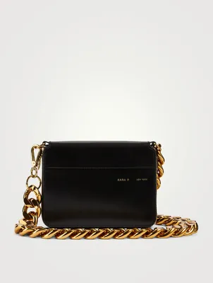 Bike Leather Wallet Chain Crossbody Bag