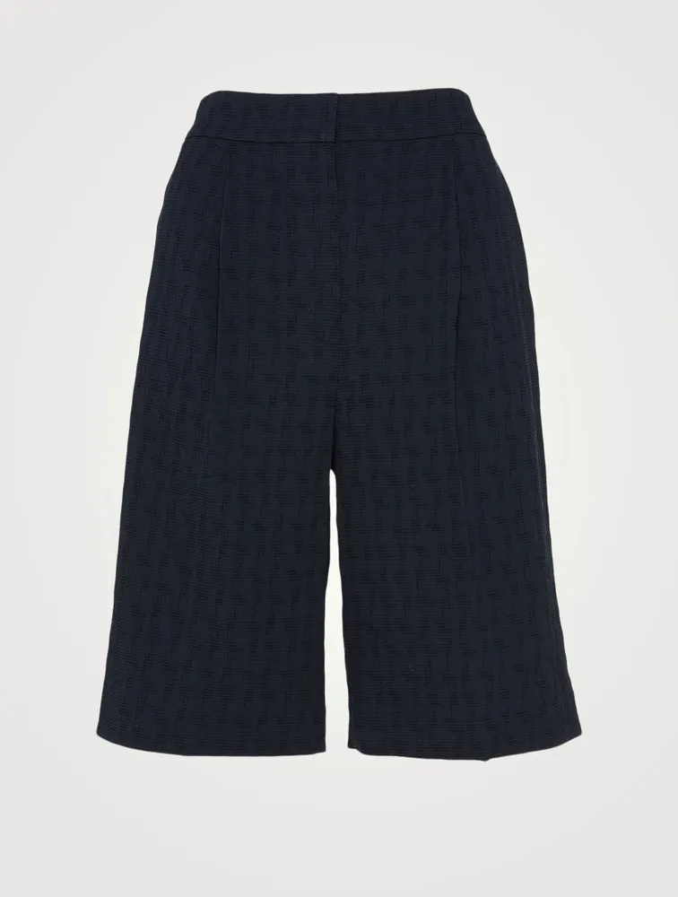 Cotton-Blend Bermuda Shorts