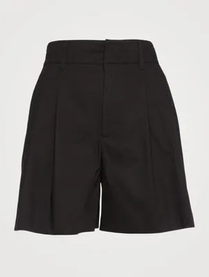 Stretch Cotton Poplin Shorts
