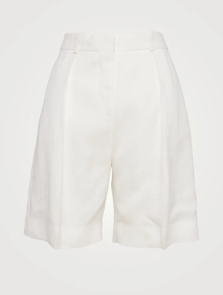 Basket Weave Tailored Shorts
