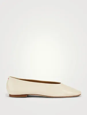 Kristen Leather Ballet Flats