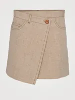 Asymmetric Mini Skirt