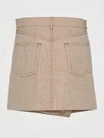 Asymmetric Mini Skirt