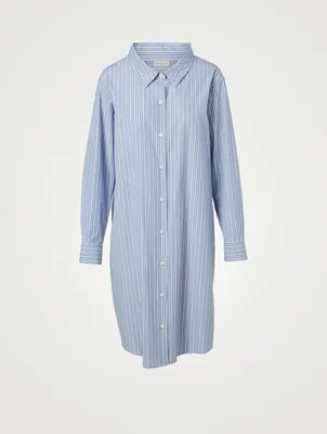 Dilan Midi Shirt Dress Striped Print