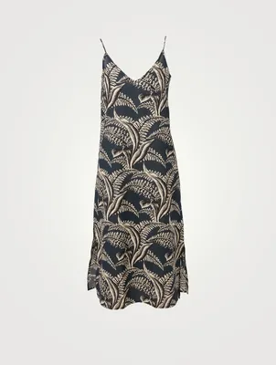 Cotton Slip Nightie Fern Print