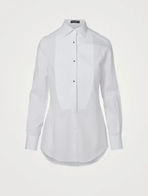 Poplin Tuxedo Shirt