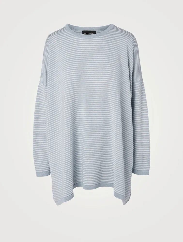 Silk Roundneck Long Sweater