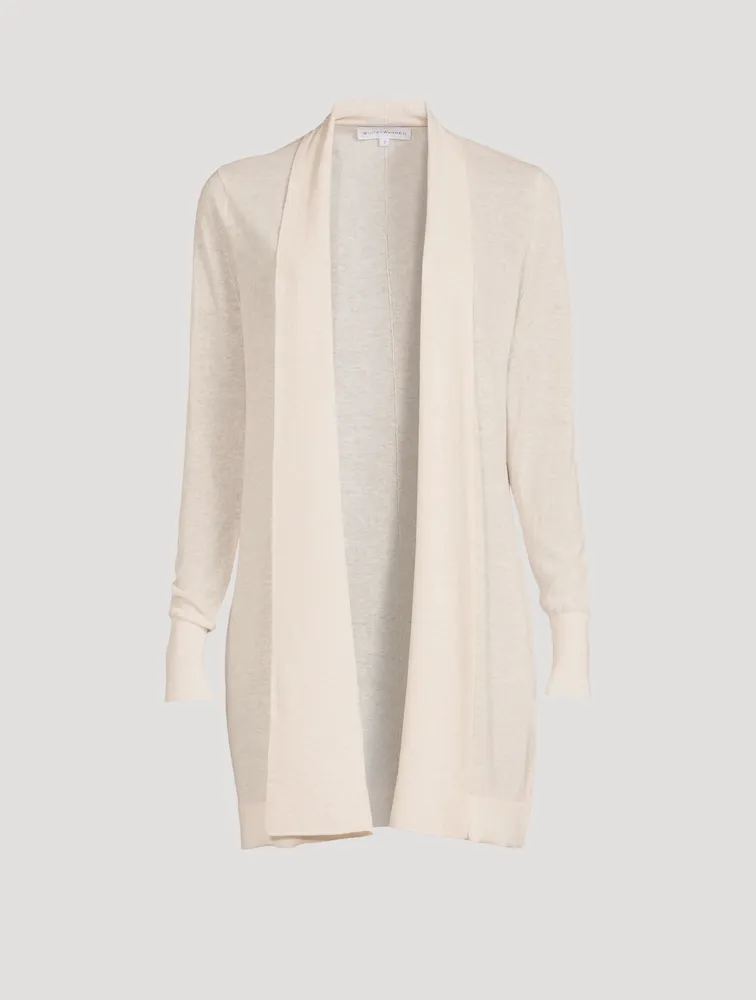 Cotton And Linen Open Cardigan