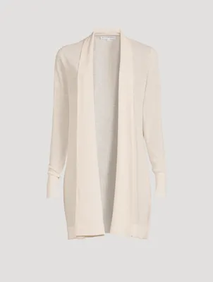 Cotton And Linen Open Cardigan