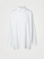 Cotton A-Line Long Shirt