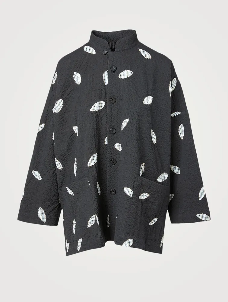 Shibori Cotton Long Jacket